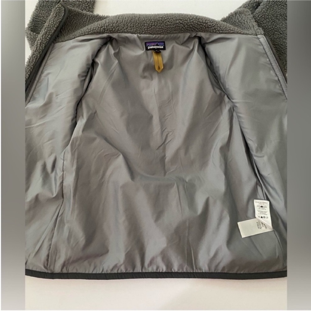 Patagonia Jacket Sharpa Full Zip Divided Sky Fleece Jacket Grey size Small - Picture 12 of 16
